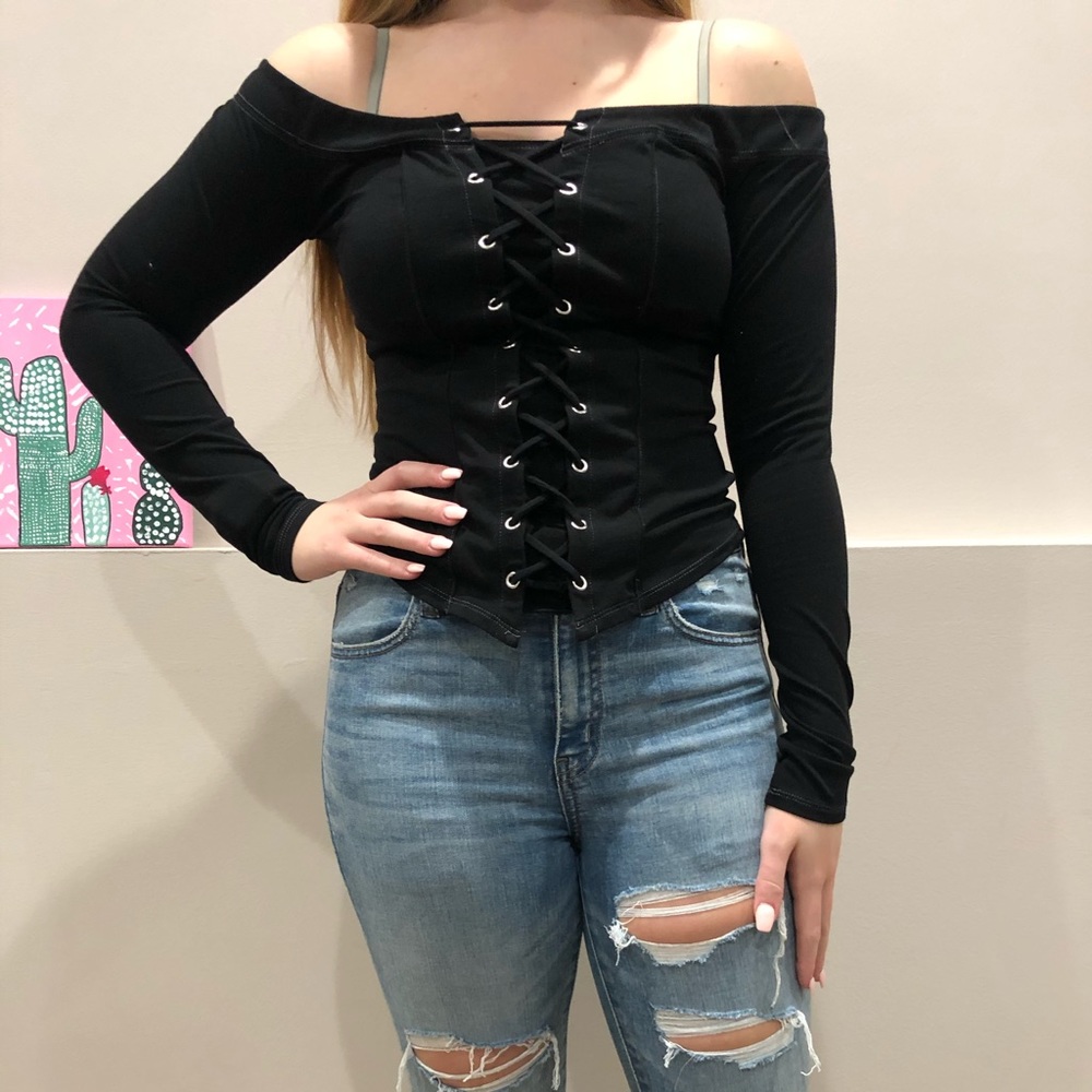 Express off the shoulder top size small NWOT